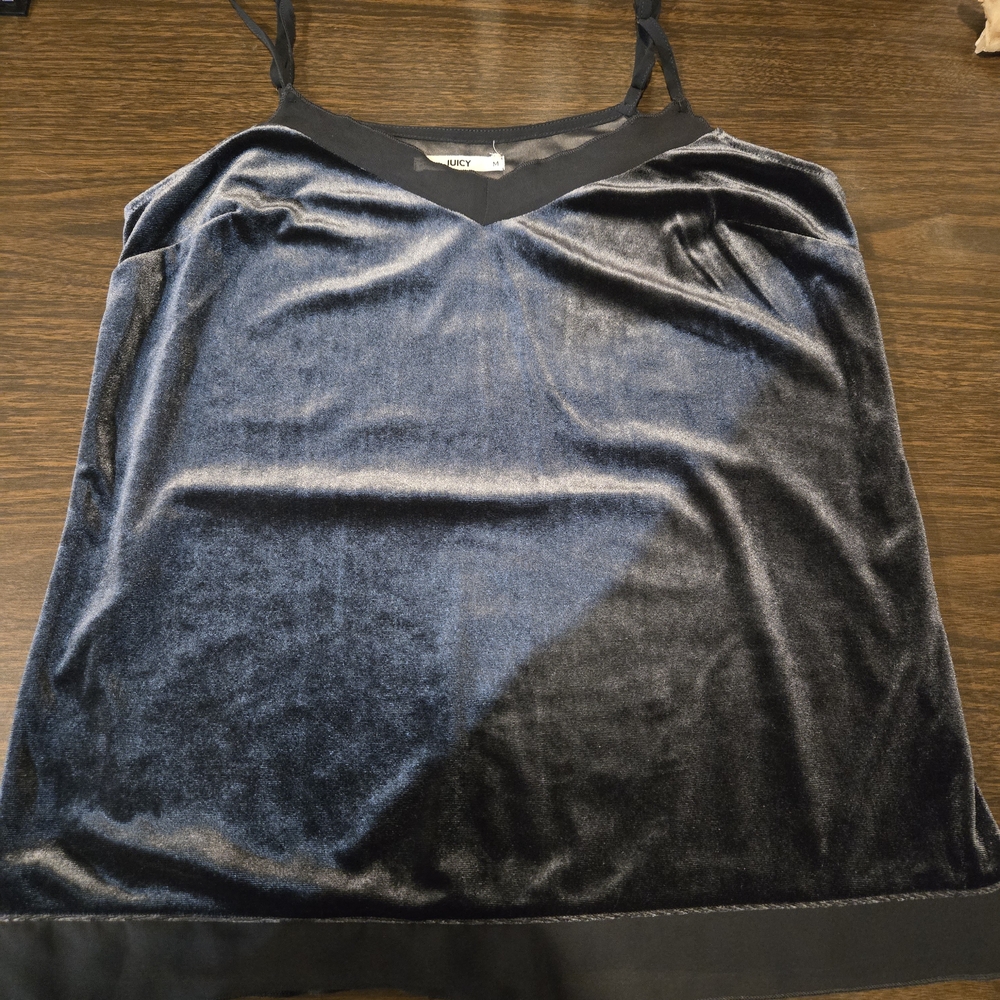 Juciy Grey Velvet Camiosole Women's Top (1C14)